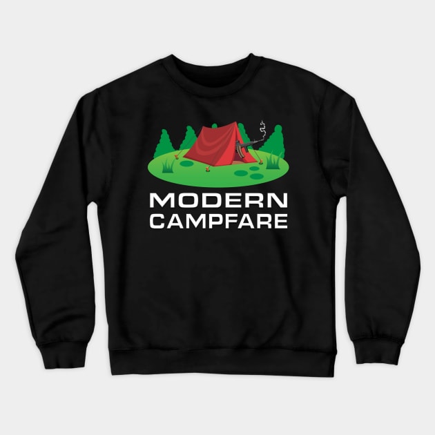 Modern Campfare 2019 Crewneck Sweatshirt by RobinsRetro